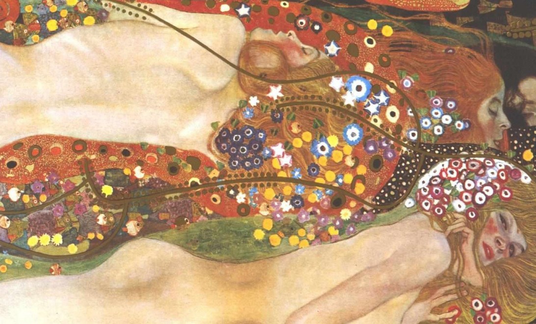Wasserschlagen von Gustav Klimt