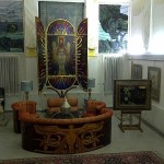 Ernst Fuchs Room in Villa with Paintings and Designs