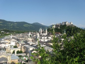 View over Salzburger Altstadt from Mönchsberg
