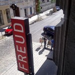 Entrance to the Freud Museum in Berggasse 19, 1090 Vienna, Austria.