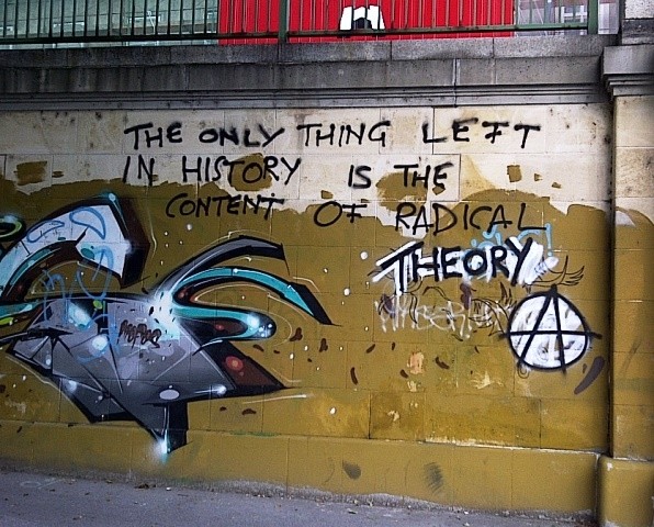 Radical Theory, graffiti, Donaukanal, Vienna, Austria, 2014