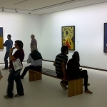 Miro Exhibition Visitors on a Saturday afternoon in Vienna's Albertina