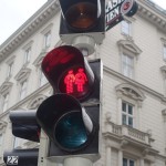 Vienna Red Ampel Guy and Girl