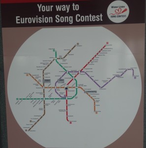 Vienna Subway Song Contest Map