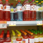 Flavored water at the grocery store