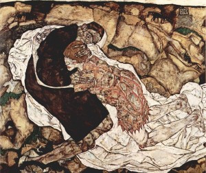 Der Tod and das Maedchen - Schiele