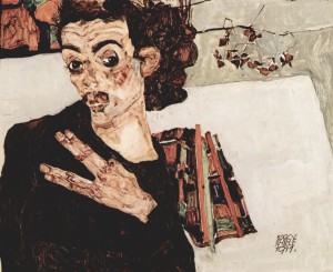 Self Portrait of Egon Schiele