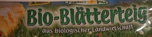 Fillo Dough is called Blätterteig in German - this one is "Bio" Organic.