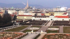 View of Vienna from Upper Belvedere